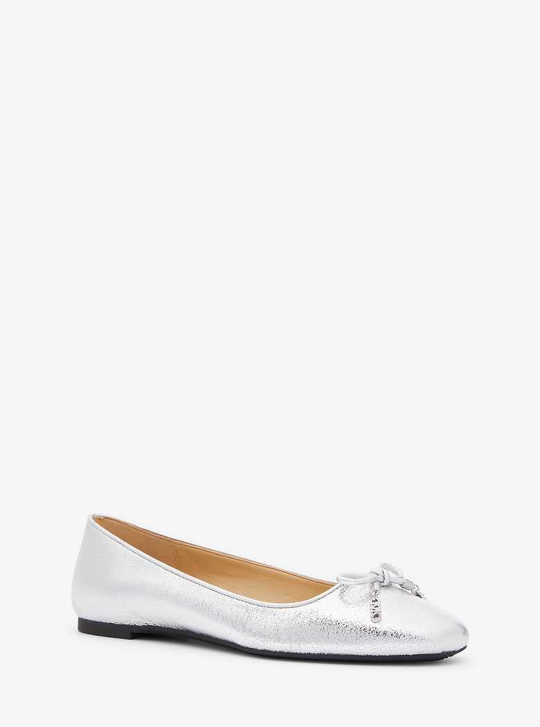 Michaelkors Nori Flex Metallic Leather Prateadas | SN-MK27714
