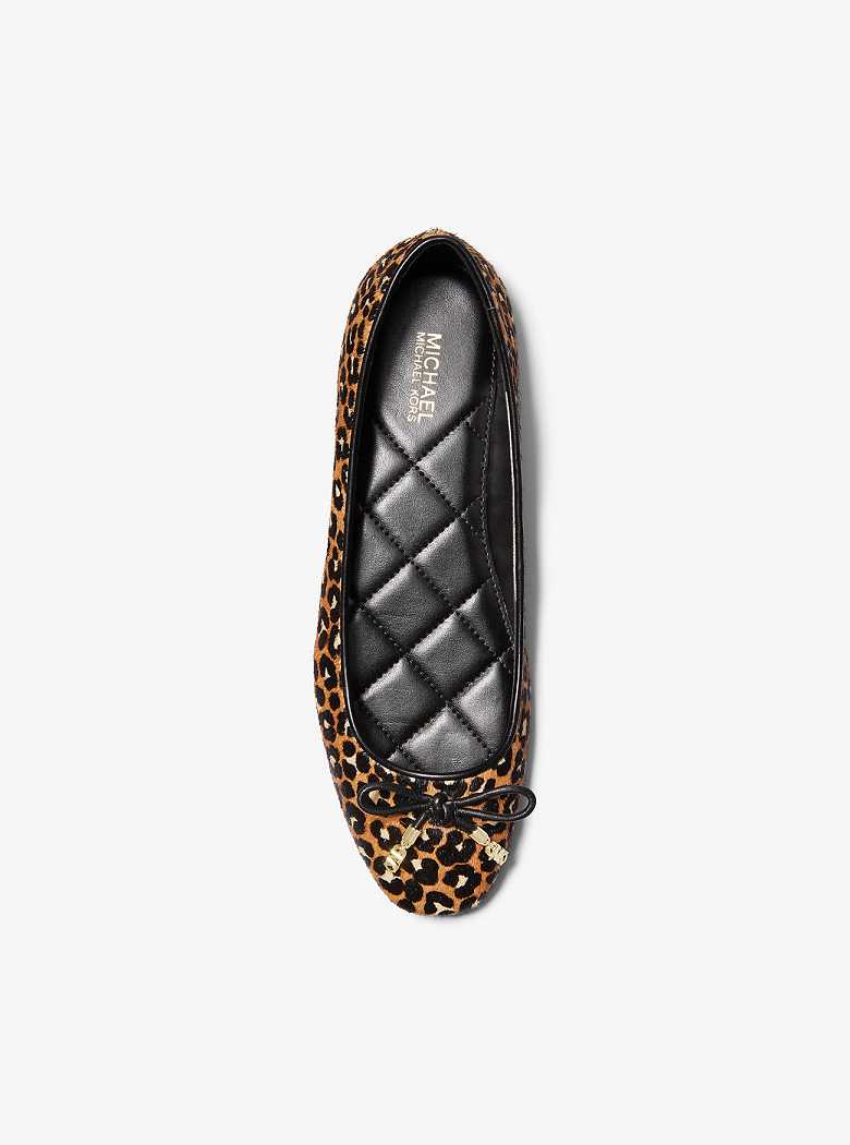 Michaelkors Nori Leopard Print Calf Hair Pretas | SN-MK27706