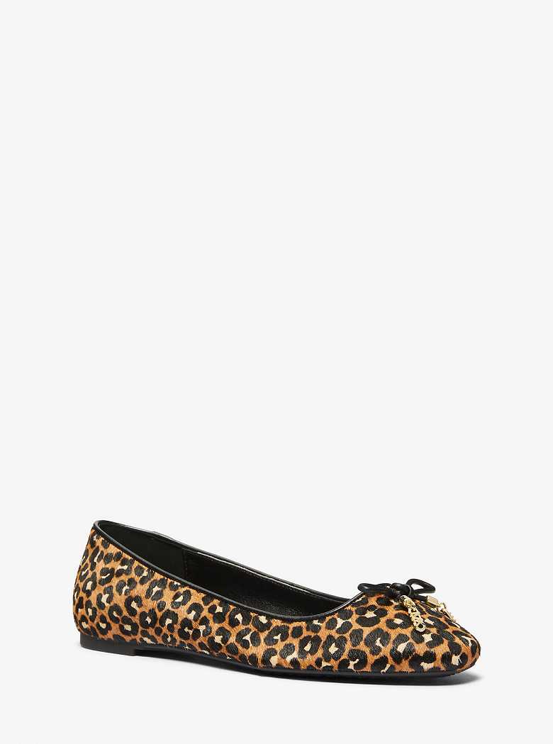 Michaelkors Nori Leopard Print Calf Hair Pretas | SN-MK27706