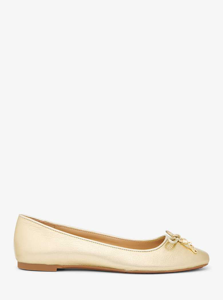Michaelkors Nori Metallic Leather Douradas | SN-MK27691