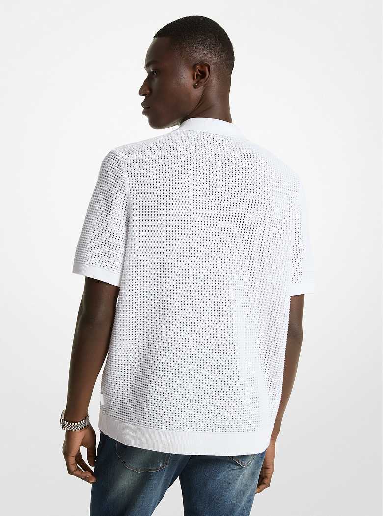 Michaelkors Open-Knit Cotton Branco | SN-MK28057