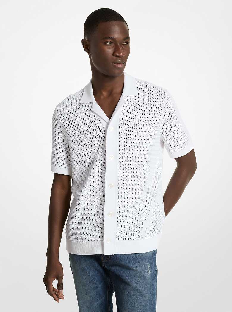Michaelkors Open-Knit Cotton Branco | SN-MK28057