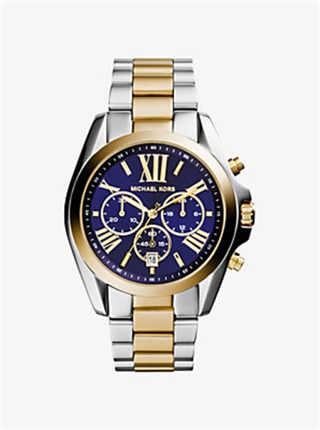 Michaelkors Oversized Bradshaw Two-Tone Watch Two Tone | SN-MK28402