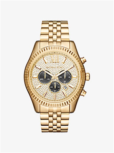 Michaelkors Oversized Lexington Gold-Tone Watch Douradas | SN-MK28399