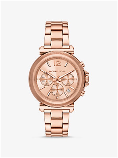 Michaelkors Oversized Maren Rose Gold-Tone Watch Rosa Douradas | SN-MK28305