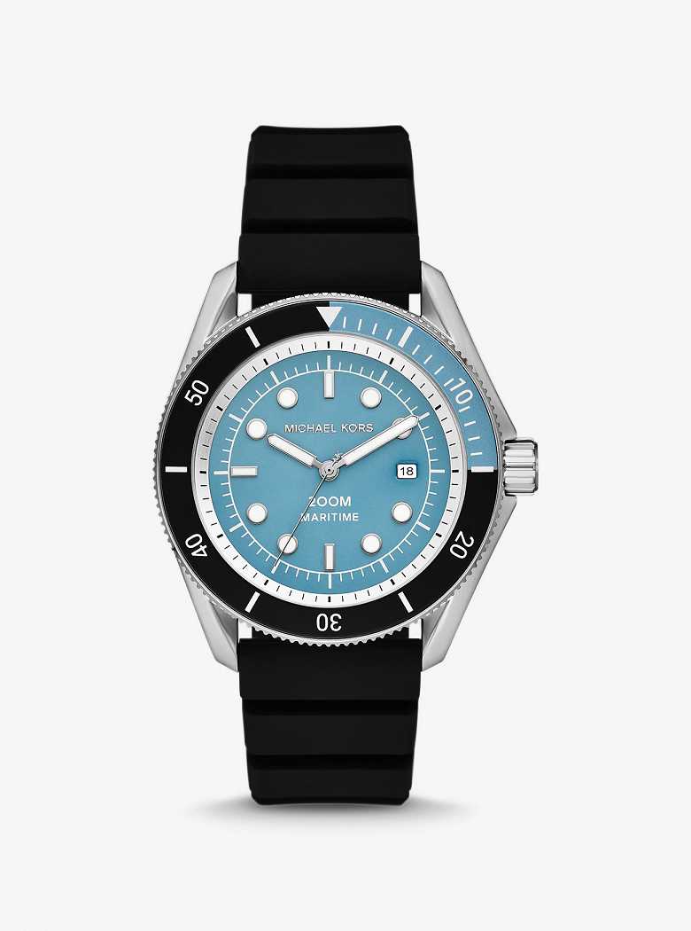 Michaelkors Oversized Maritime Silicone Pretas | SN-MK28255