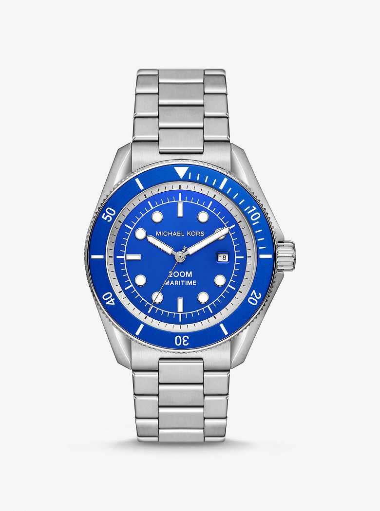 Michaelkors Oversized Maritime Silver-Tone Prateadas | SN-MK28281