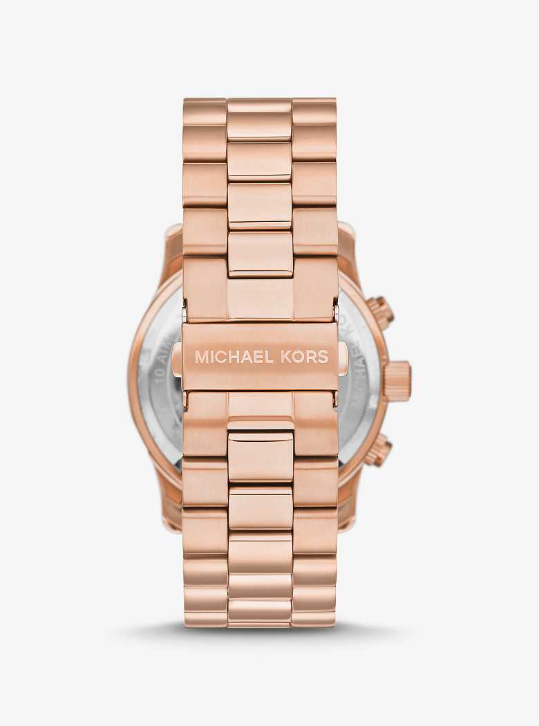 Michaelkors Oversized Runway Rose Gold-Tone Rosa Douradas | SN-MK28279