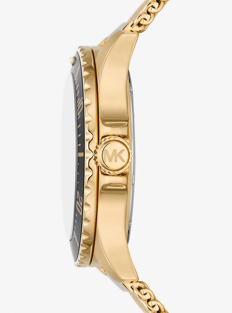 Michaelkors Oversized Slim Everest Gold-Tone Mesh Douradas | SN-MK28264