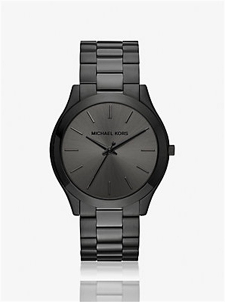 Michaelkors Oversized Slim Runway Black-Tone Watch Pretas | SN-MK28329