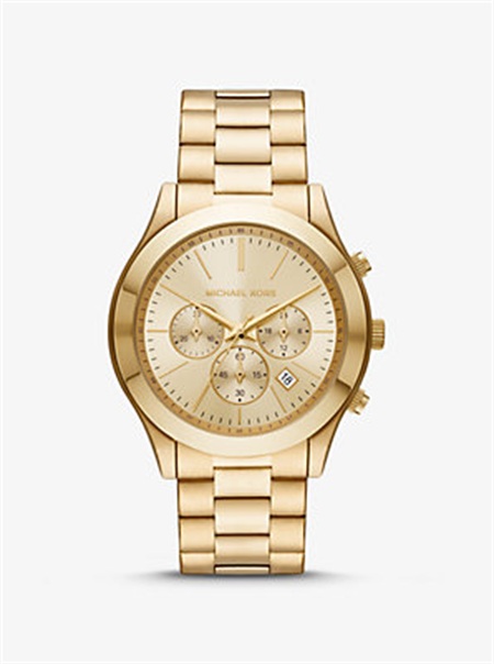 Michaelkors Oversized Slim Runway Gold-Tone Watch Douradas | SN-MK28433