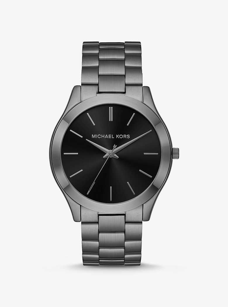 Michaelkors Oversized Slim Runway Gunmetal Cinzentas | SN-MK28268