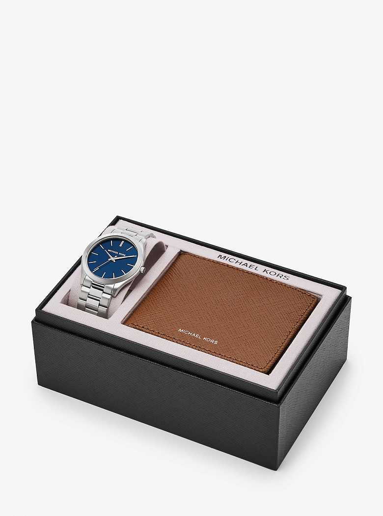 Michaelkors Oversized Slim Runway Silver-Tone Douradas | SN-MK28269