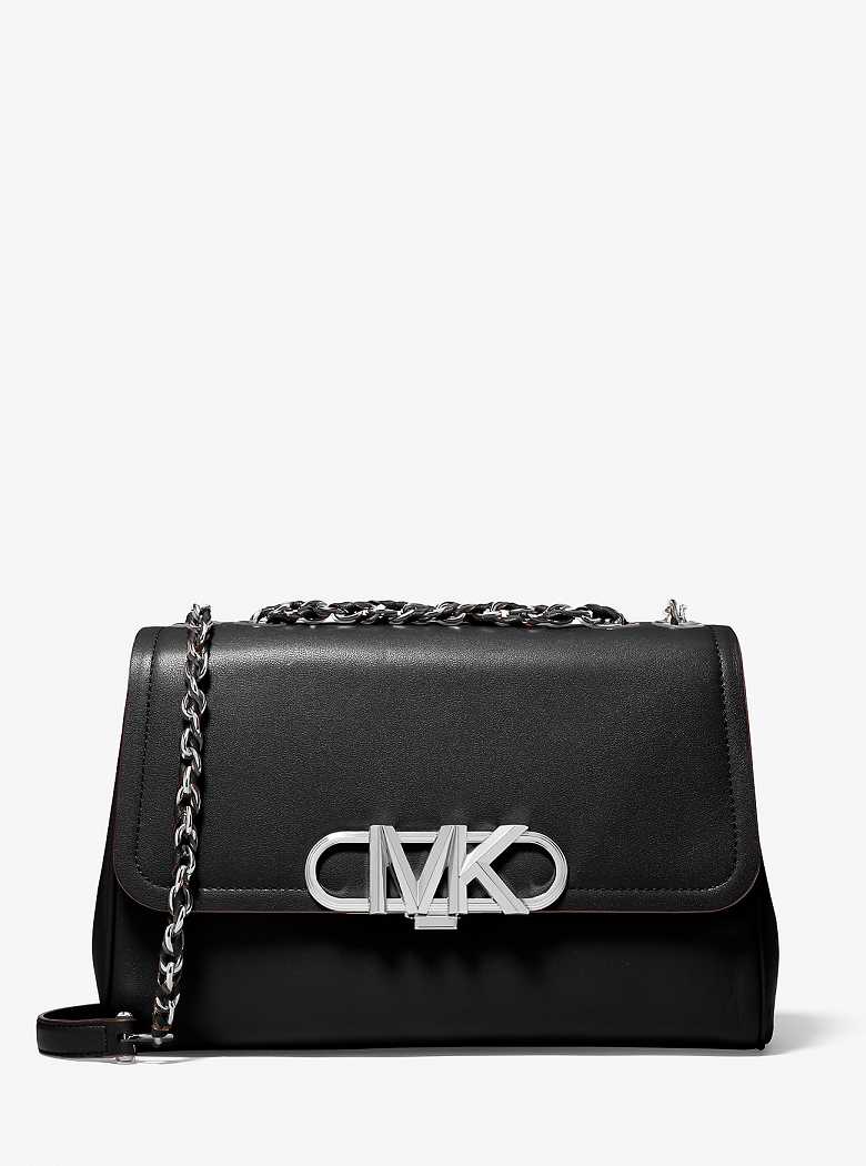 Michaelkors Parker Extra-Large Leather Pretas | SN-MK27083