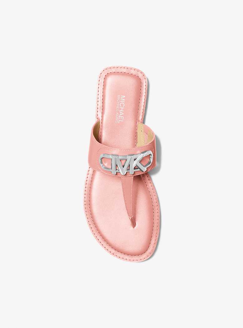 Michaelkors Parker Leather T-Strap Rosa | SN-MK27537