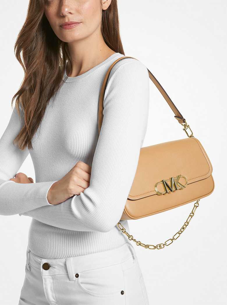 Michaelkors Parker Medium Leather Marrom | SN-MK26950