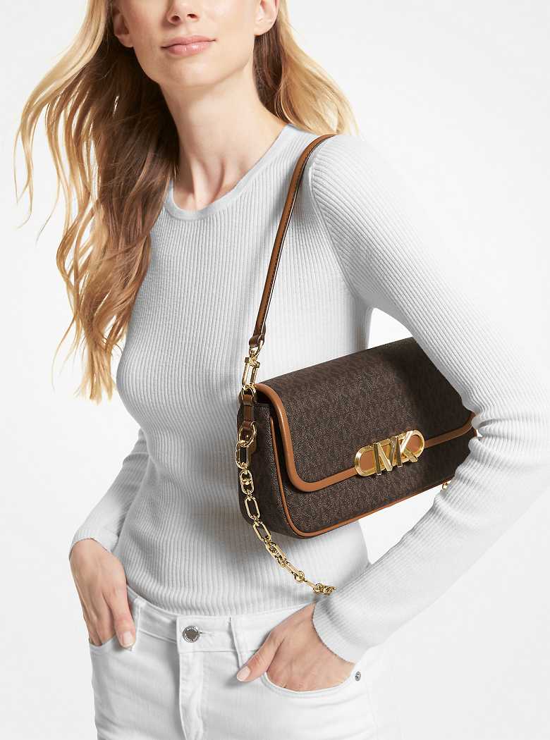 Michaelkors Parker Medium Logo Marrom | SN-MK26947