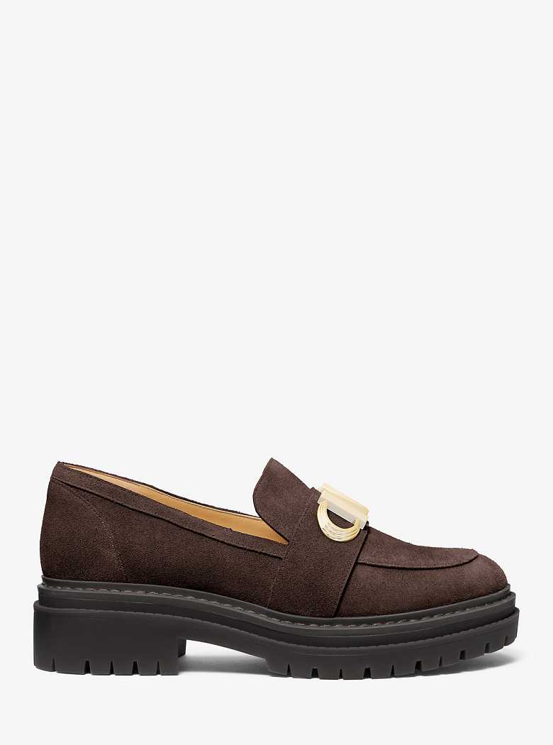 Michaelkors Parker Suede Chocolate | SN-MK27697