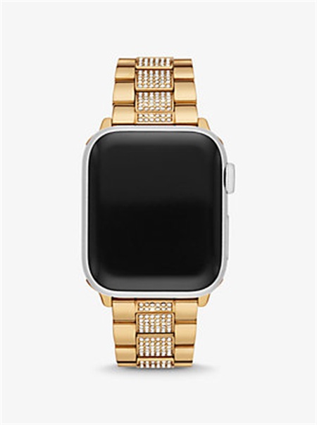Michaelkors Pavé Gold-Tone Strap For Apple Watch® Douradas | SN-MK28380