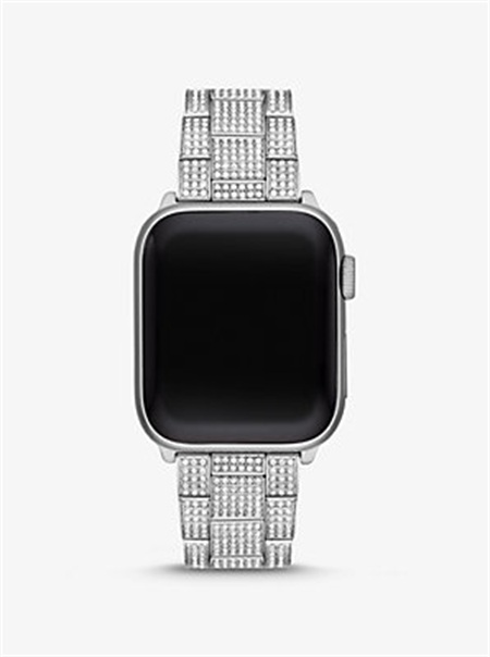 Michaelkors Pavé Silver-Tone Strap For Apple Watch® Prateadas | SN-MK28420