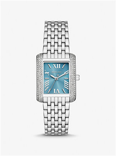Michaelkors Petite Emery Pavé Silver-Tone Watch Prateadas | SN-MK28316