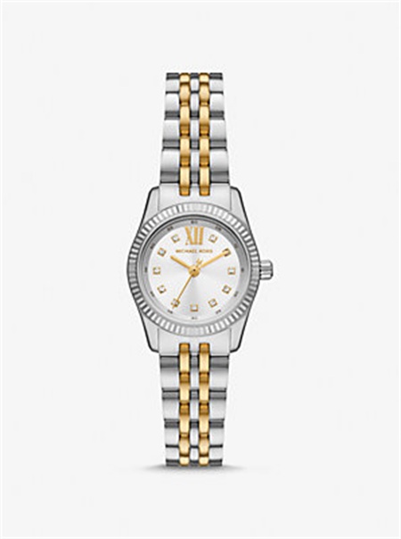 Michaelkors Petite Lexington Pavé Two-Tone Watch Two Tone | SN-MK28320