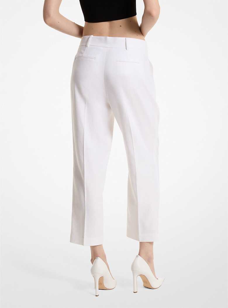 Michaelkors Pleated Linen Blend Branco | SN-MK26537