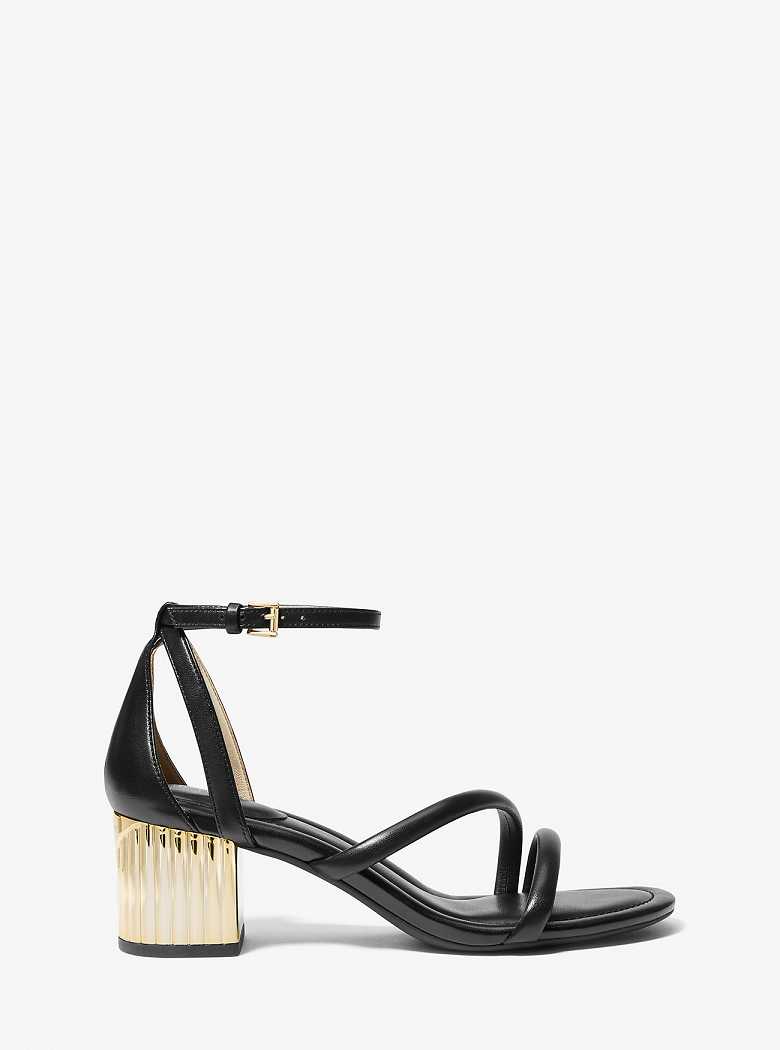 Michaelkors Porter Leather Mid Pretas | SN-MK27605