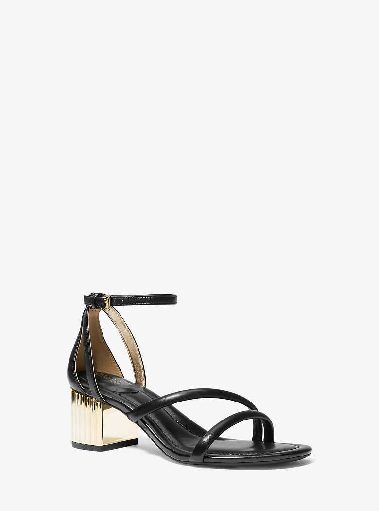 Michaelkors Porter Leather Mid Pretas | SN-MK27605