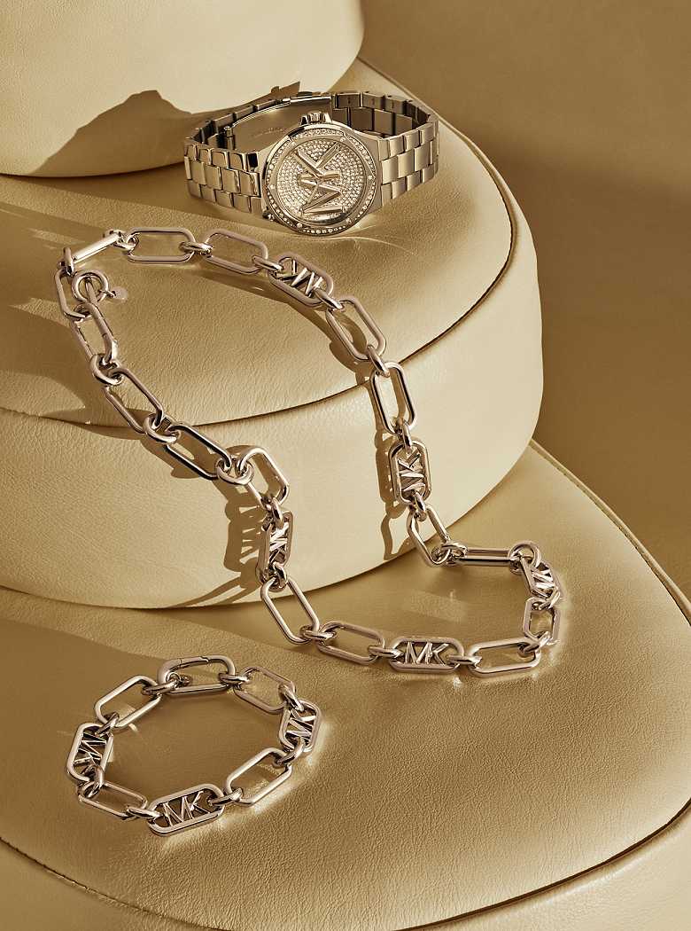 Michaelkors Precious Metal-Plated Brass Chain Link Douradas | SN-MK27797