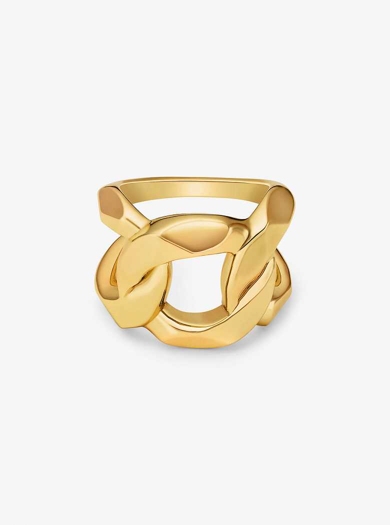 Michaelkors Precious Metal-Plated Brass Curb-Link Douradas | SN-MK27841