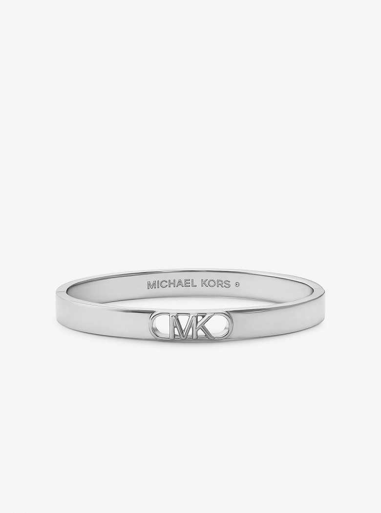 Michaelkors Precious Metal-Plated Brass Empire Logo Prateadas | SN-MK27725