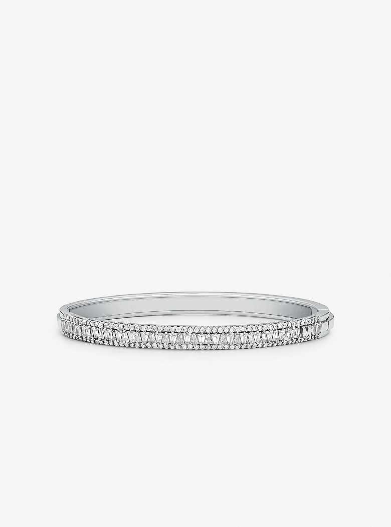 Michaelkors Precious Metal-Plated Sterling Silver Pavé Prateadas | SN-MK27729