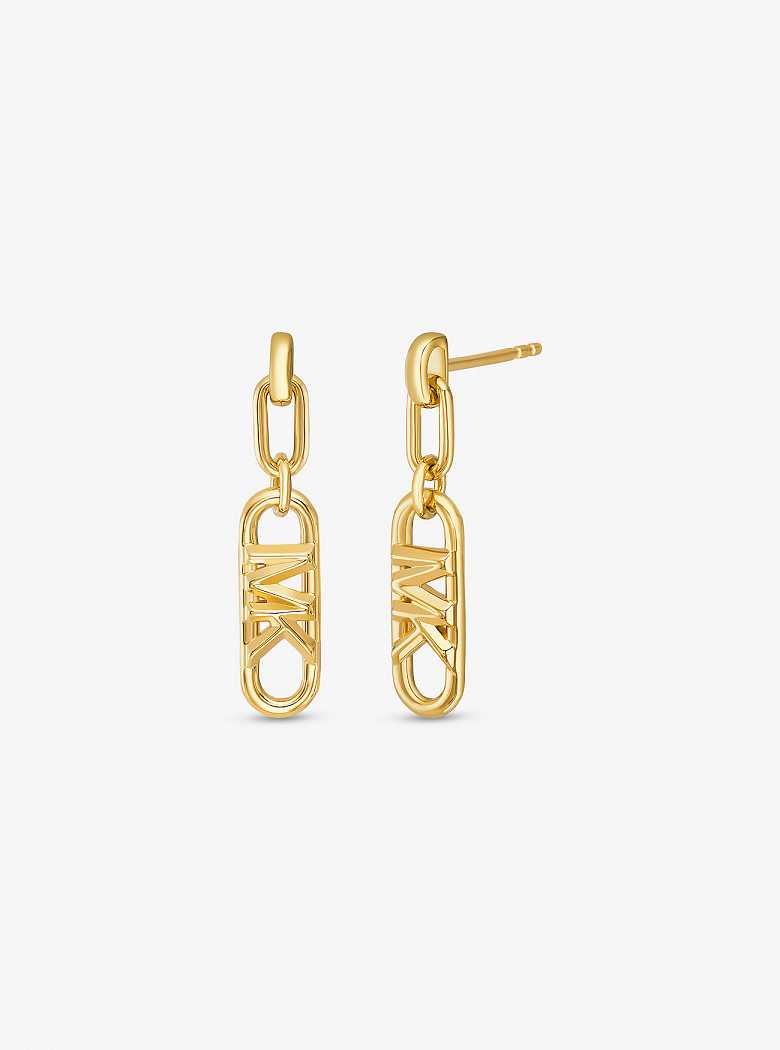 Michaelkors Precious Metal-Plated Sterling Silver Empire Logo Douradas | SN-MK27753