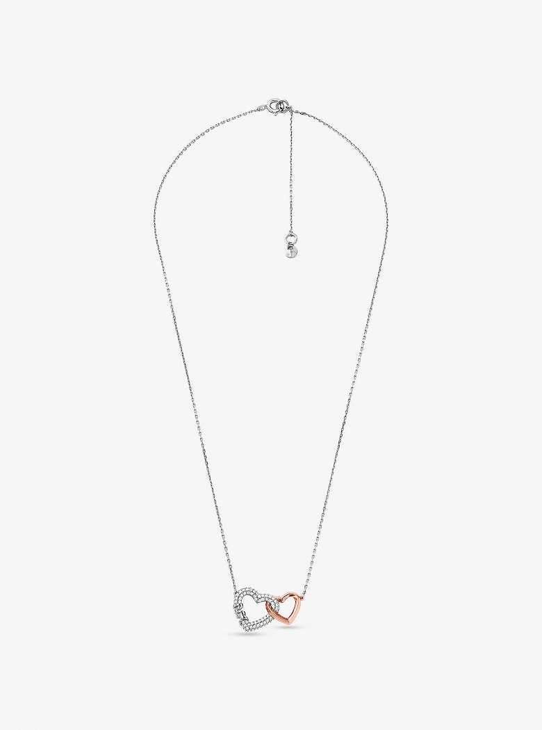 Michaelkors Precious Metal-Plated Sterling Silver Interlocking Hearts Douradas | SN-MK27806