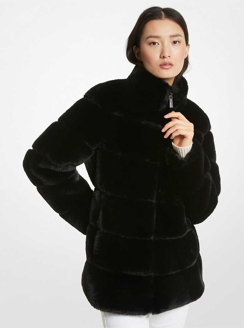 Michaelkors Quilted Faux Fur Pretas | SN-MK26635