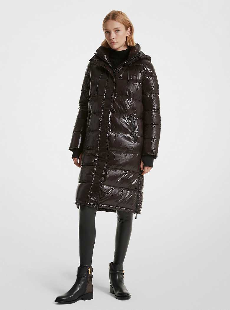 Michaelkors Quilted Nylon Chocolate | SN-MK26615