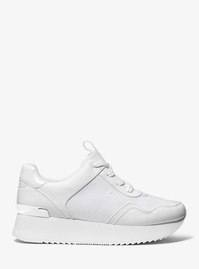 Michaelkors Raina Canvas Platform Branco | SN-MK27444
