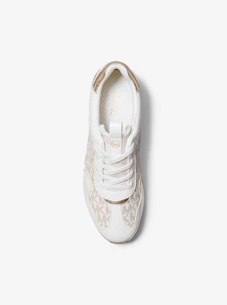 Michaelkors Raina Canvas Platform Branco | SN-MK27444