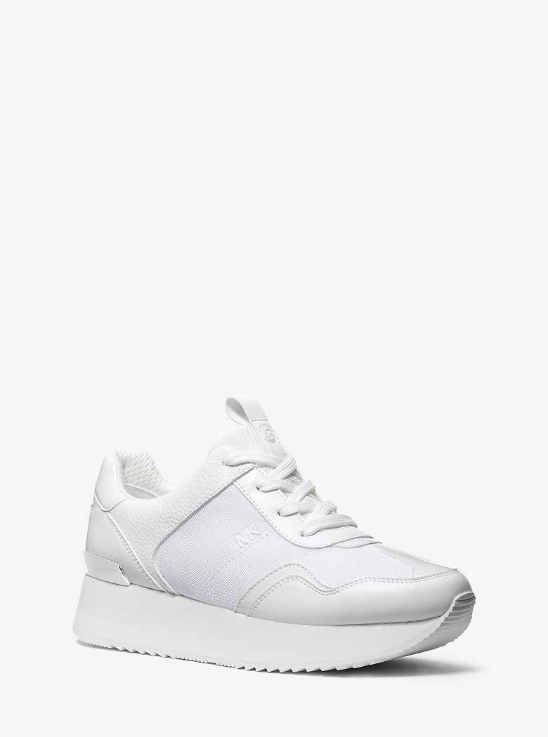 Michaelkors Raina Canvas Platform Branco | SN-MK27444