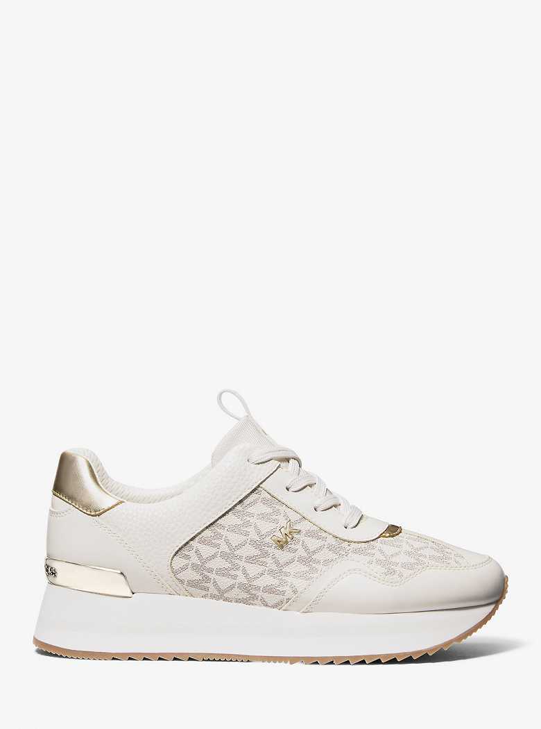 Michaelkors Raina Signature Logo Platform Luz Amarelas | SN-MK27463
