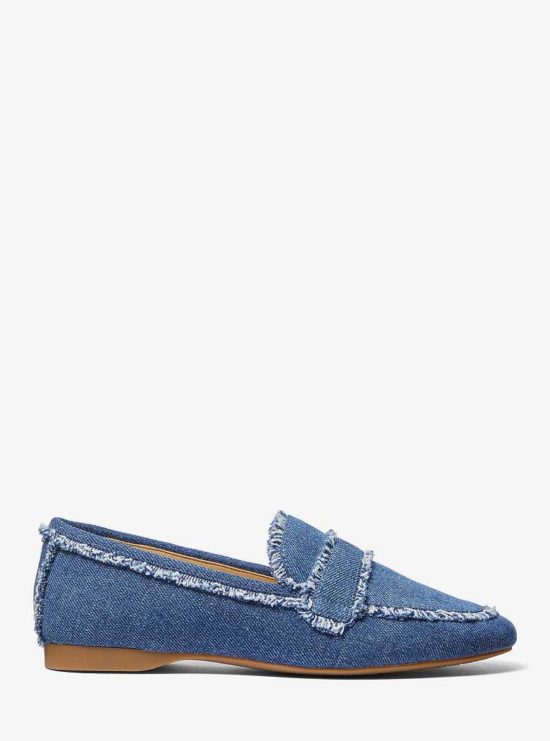 Michaelkors Regan Flex Frayed Denim Azuis | SN-MK27680