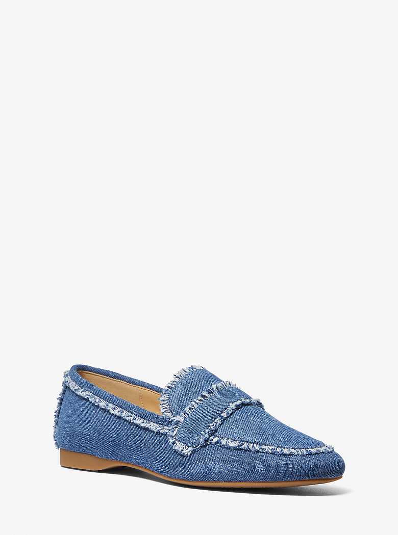 Michaelkors Regan Flex Frayed Denim Azuis | SN-MK27680