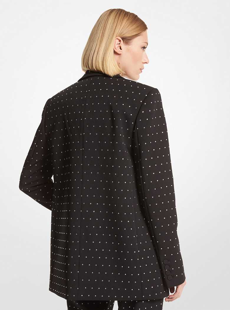 Michaelkors Rhinestud Stretch Crepe Pretas | SN-MK26643