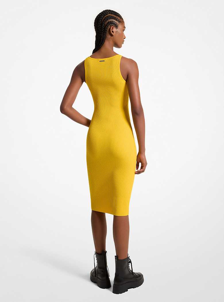Michaelkors Ribbed Stretch Knit Midi Tank Amarelas | SN-MK26734