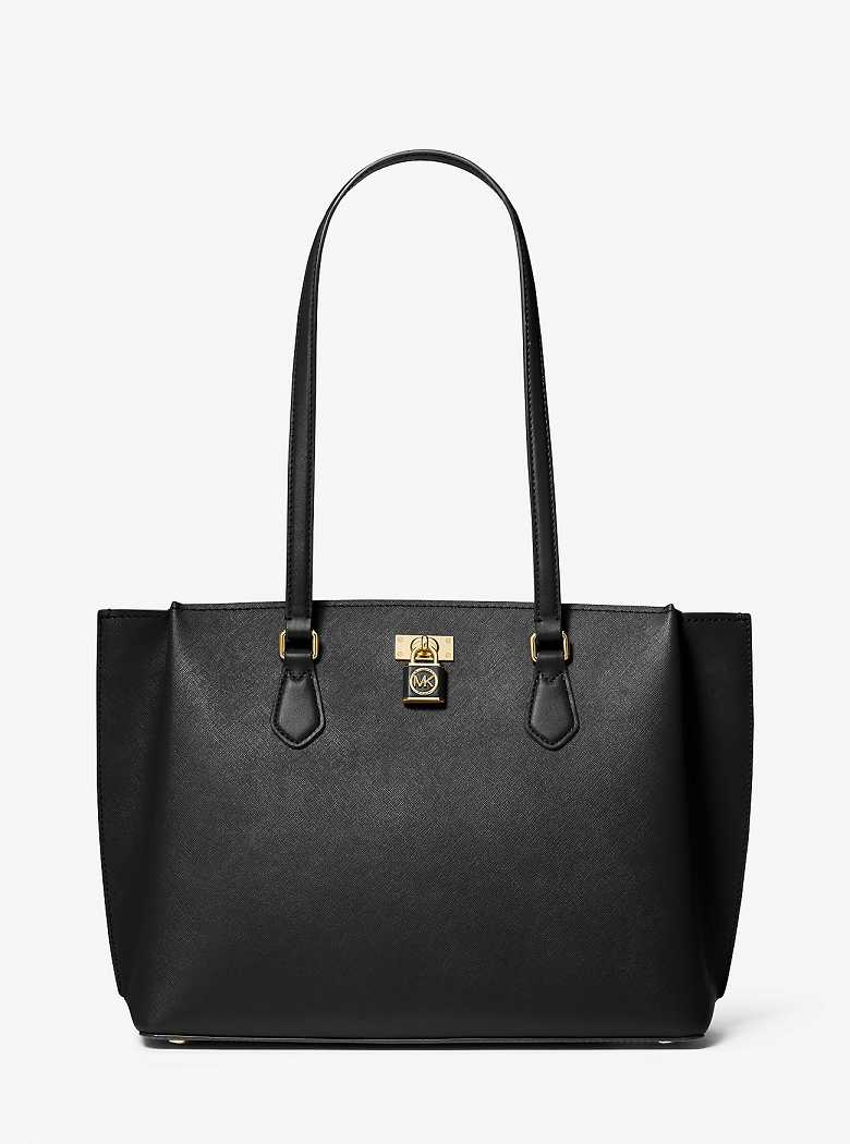 Michaelkors Ruby Large Saffiano Leather Pretas | SN-MK26856
