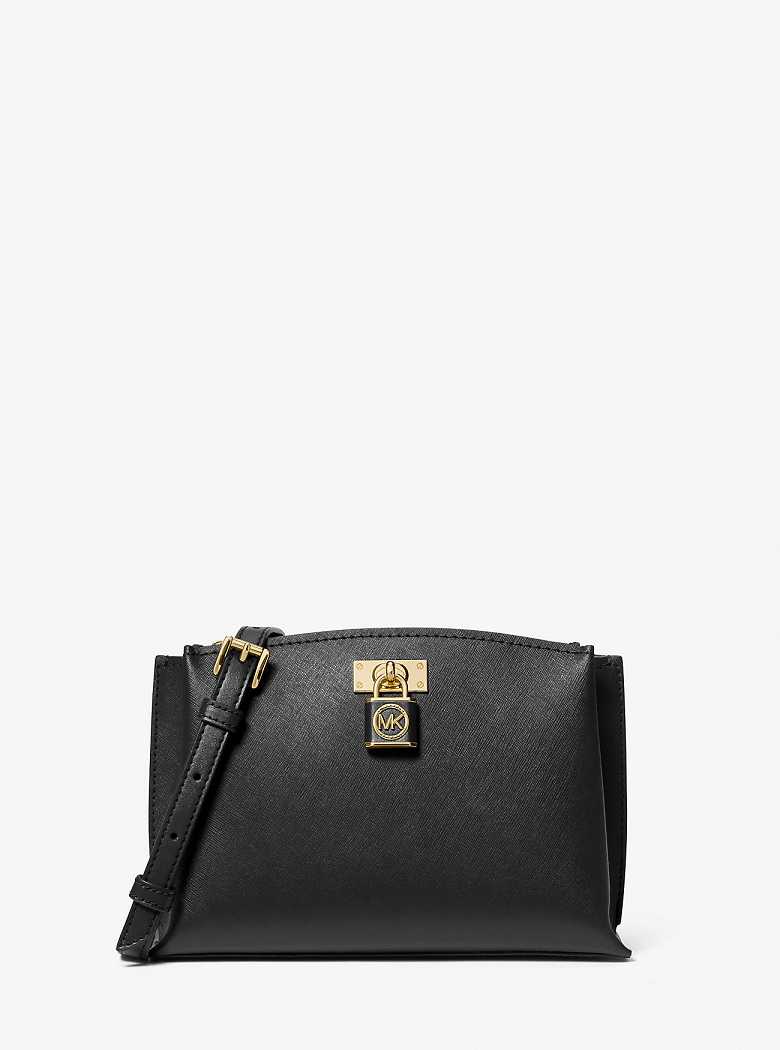 Michaelkors Ruby Medium Saffiano Leather Pretas | SN-MK27328