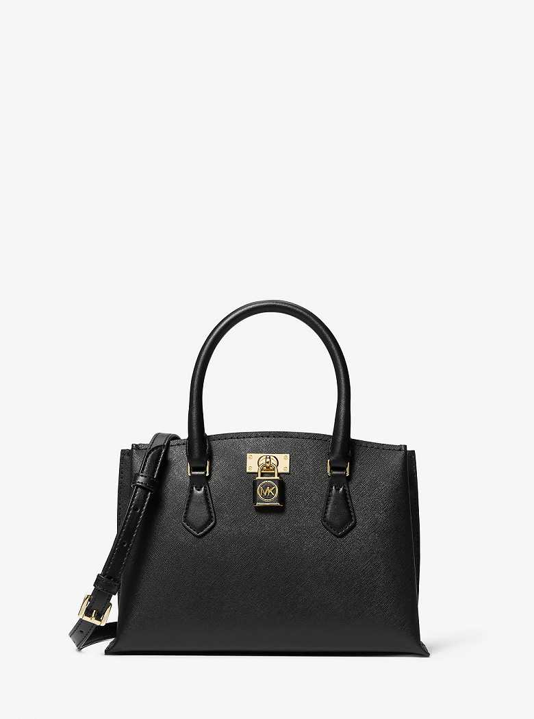 Michaelkors Ruby Small Saffiano Leather Pretas | SN-MK27380