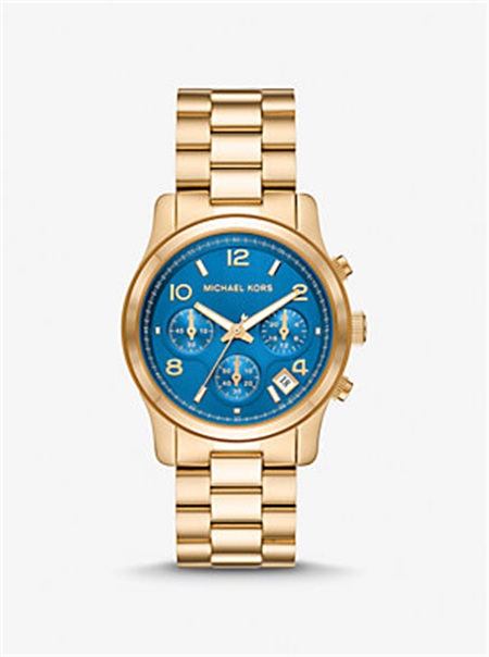Michaelkors Runway Gold-Tone Watch Douradas | SN-MK28339