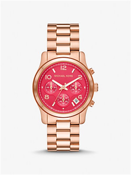 Michaelkors Runway Rose Gold-Tone Watch Rosa Douradas | SN-MK28394